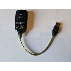 C2G 7.5in USB 2.0 Fast Ethernet Network Adapter (39998)